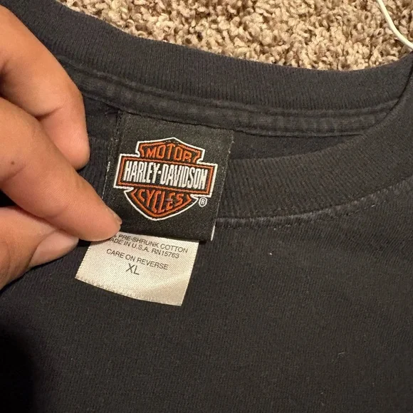 Harley-Davidson Black and Blue Men's Shirt - Picture 3 of 5